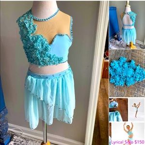 Blue lyrical Custom Solo costume.